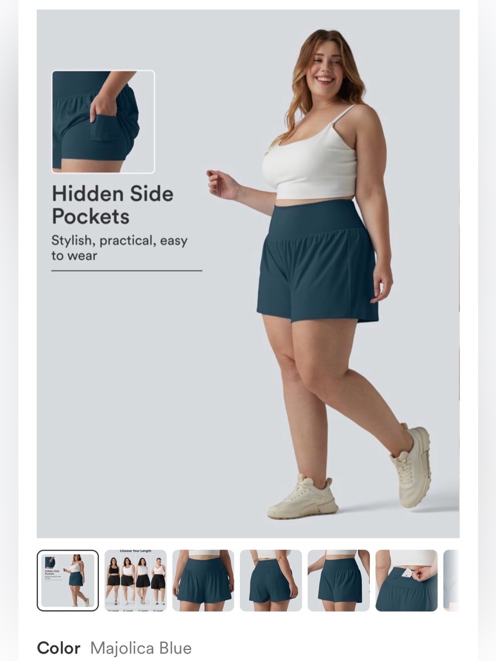 HALARA Super High Waisted 2-in-1 Yoga Plus Size Shorts 4'' Bundle | Size 2X